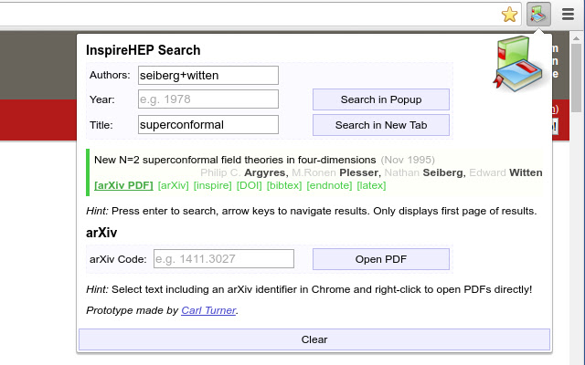 Academic Question [HEP/GR Tools]  from Chrome web store to be run with OffiDocs Chromium online